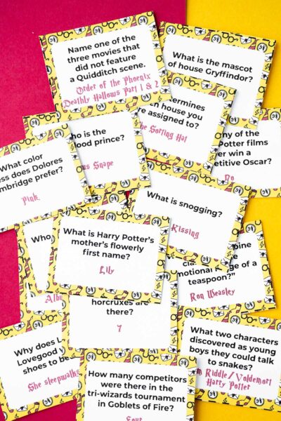 51 Harry Potter Trivia Questions (Free Printable Quiz) - Play Party Plan