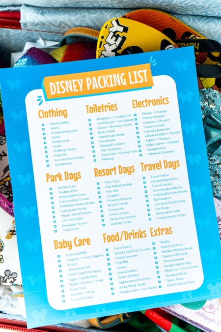 Ultimate Disney Packing List in 2024 (Free Printable) - Play Party Plan