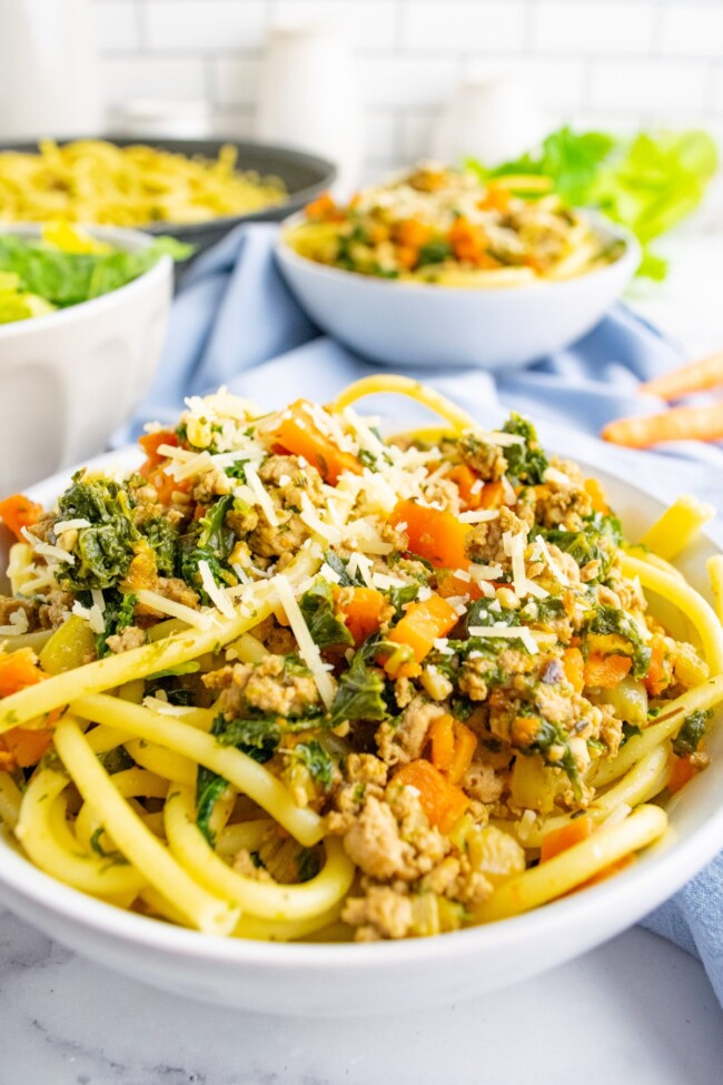 Quick and Easy Ground Turkey Pasta - Play Party Plan