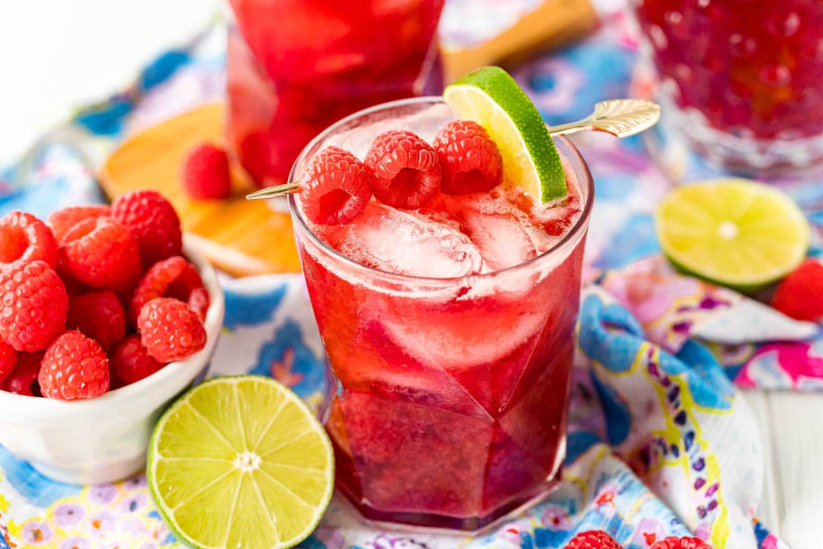 Summer Beer Punch: In that pincher: 4 coronas, 1/3 cup raspberry