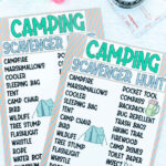 Free Printable Camping Scavenger Hunt - Play Party Plan