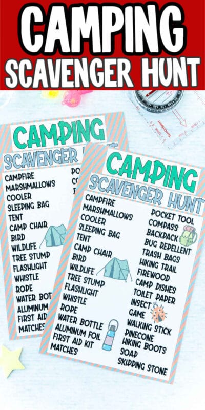 Free Printable Camping Scavenger Hunt - 11