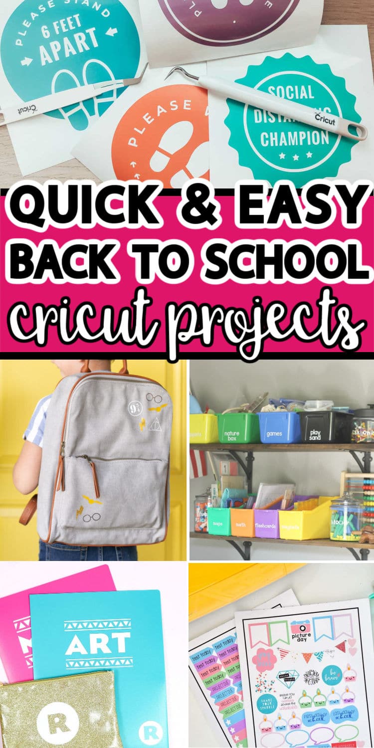 Personalize and Decorate Lunch Box Sets - Back to School Cricut Craft