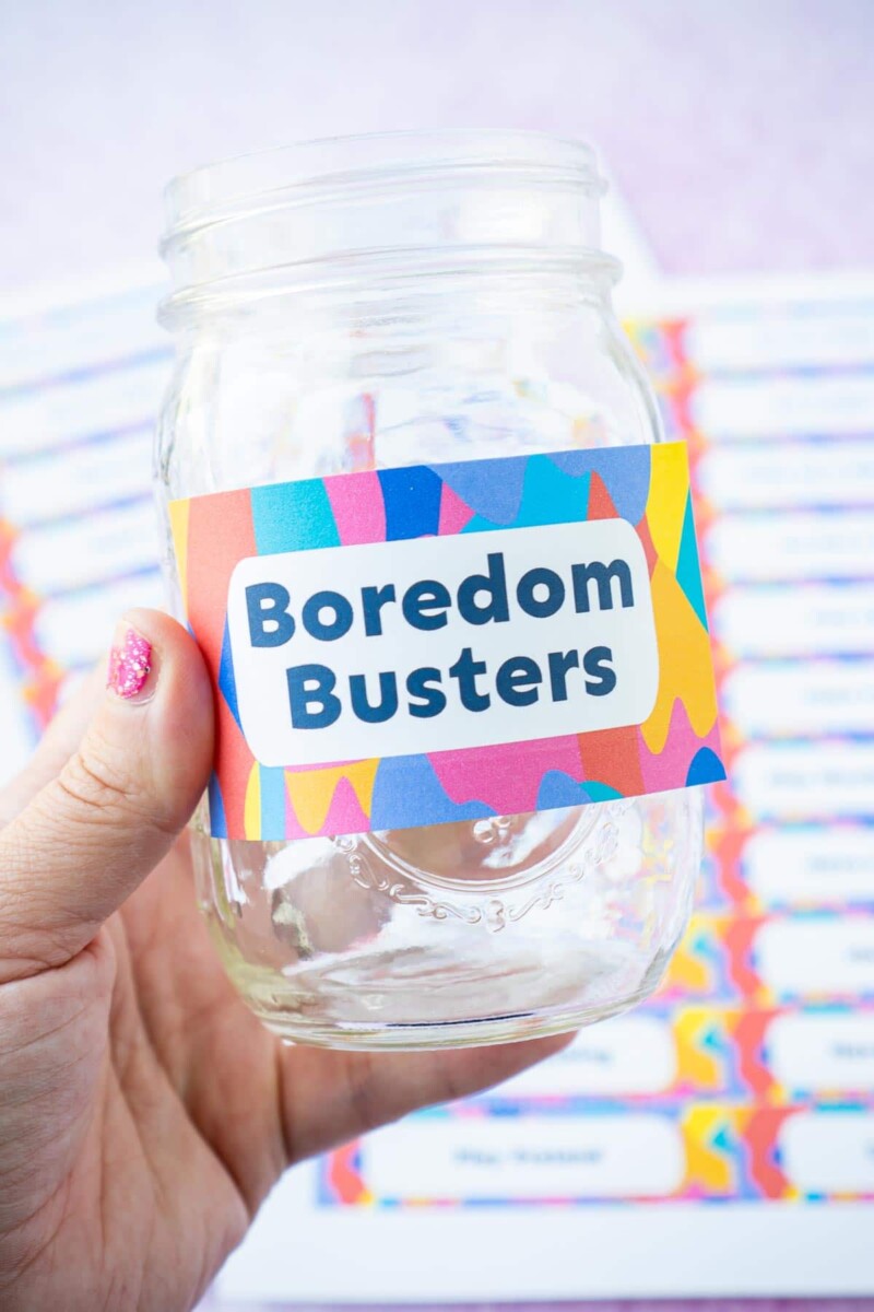 DIY Boredom Busters Jar {Free Printable Kids Activities} - Play Party Plan