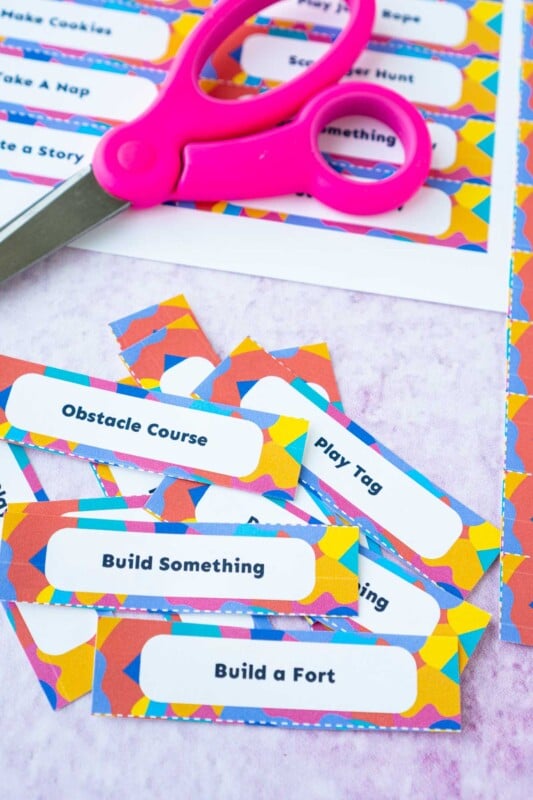 DIY Boredom Busters Jar {Free Printable Kids Activities} - Play Party Plan