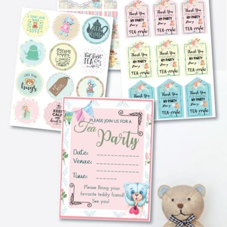 Teddy Bear Tea Party Pack