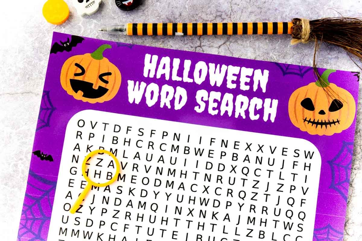 Free Printable Halloween Word Search - Play Party Plan