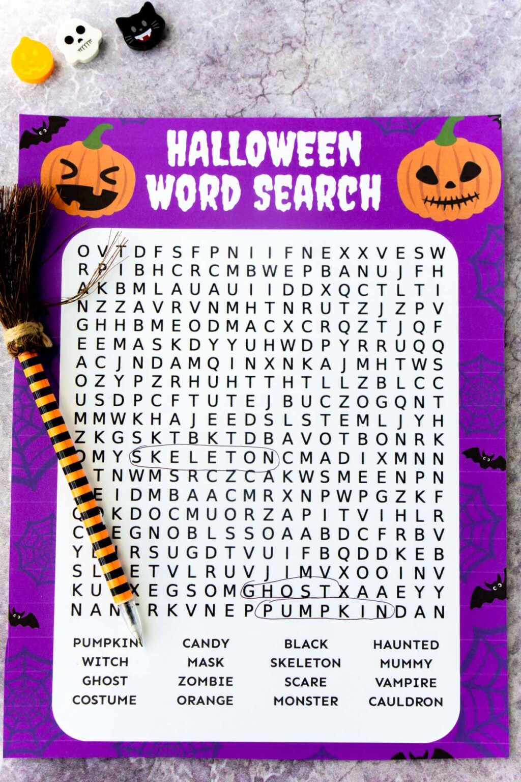 Free Printable Halloween Word Search - Play Party Plan