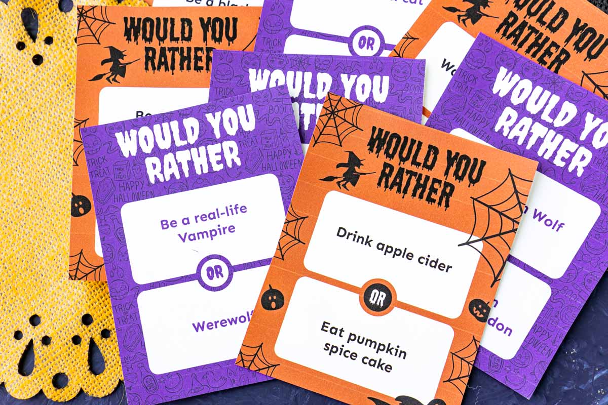 55 Would You Rather Halloween Questions (Free Printable) - Modern Mom Life