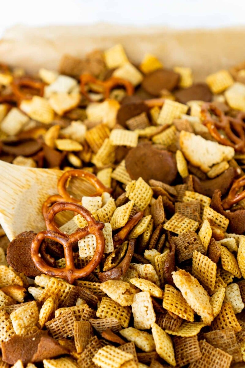 The Best Homemade Chex Mix Recipe (Oven Baked) - Play Party Plan