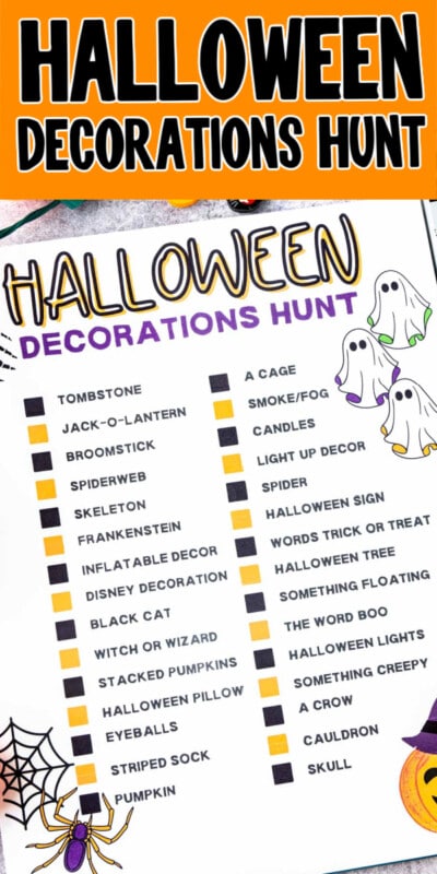 Free Printable Neighborhood Halloween Scavenger Hunt - 73