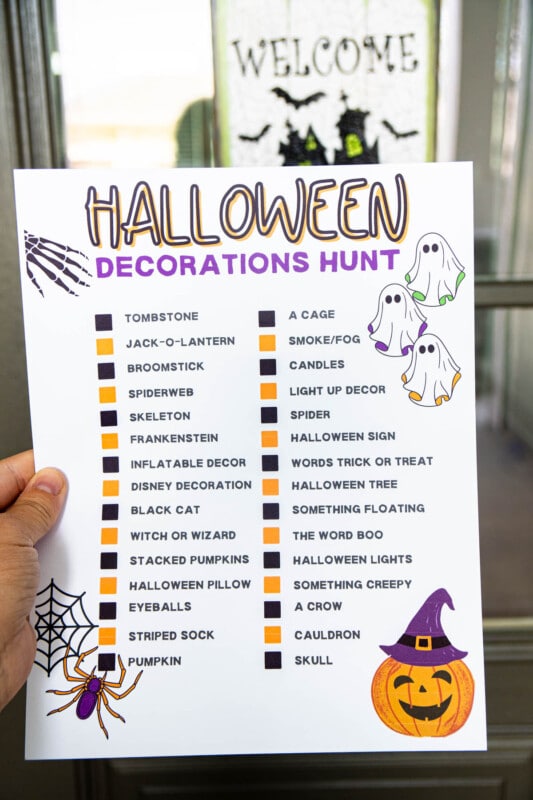 Free Printable Neighborhood Halloween Scavenger Hunt - 66