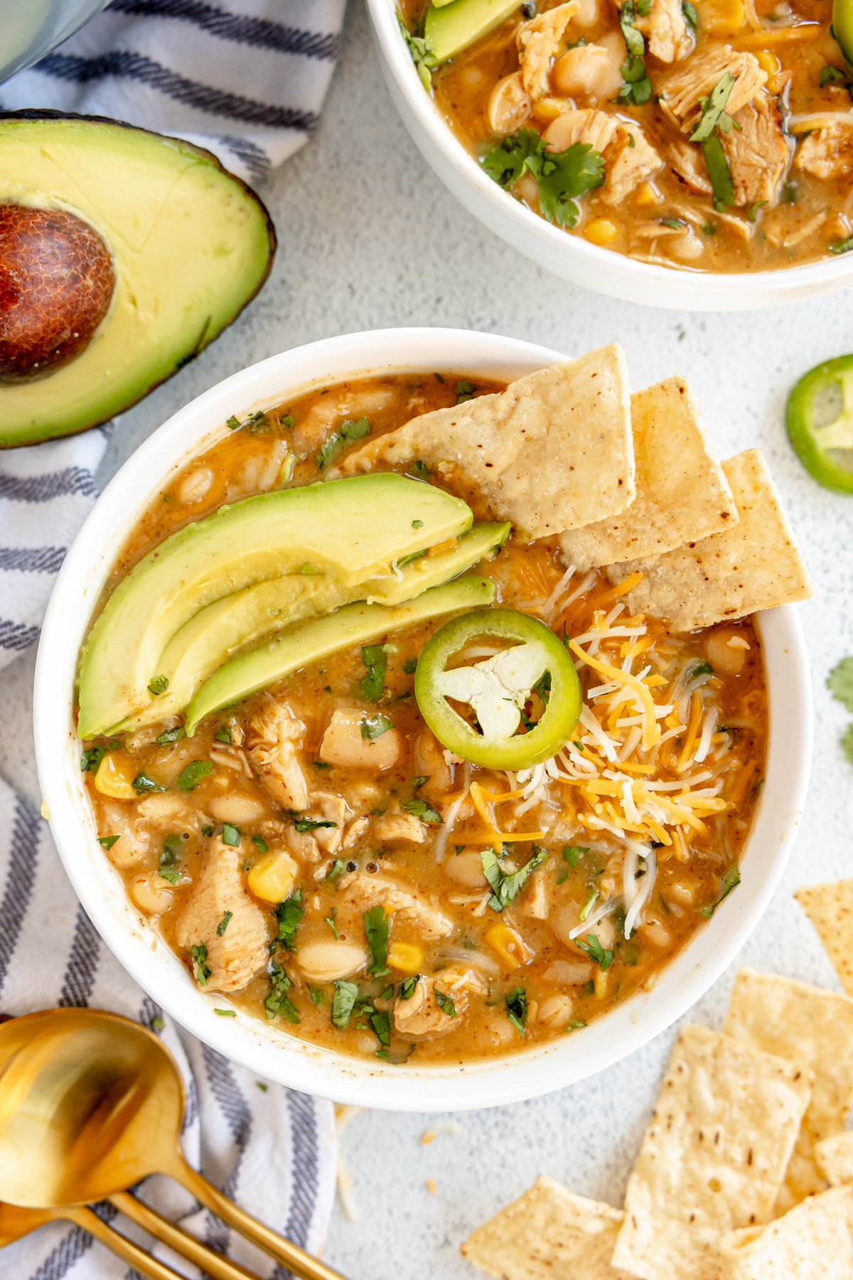 Dairy Free White Bean Chicken Chili