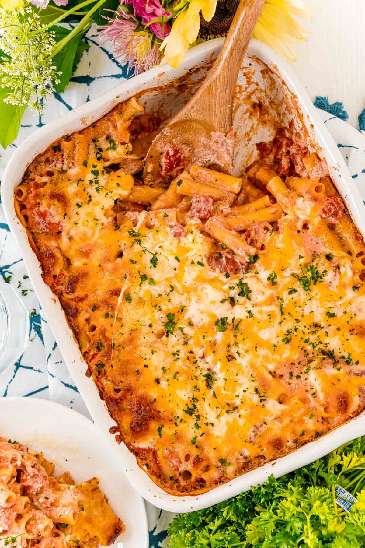 Easy Baked Ziti with Ricotta Cheese - Play Party Plan