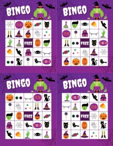 Free Printable Halloween Bingo Game {20 Cards} - Play Party Plan