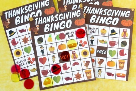 Free Printable Thanksgiving Bingo Game (20 Cards) - Play Party Plan