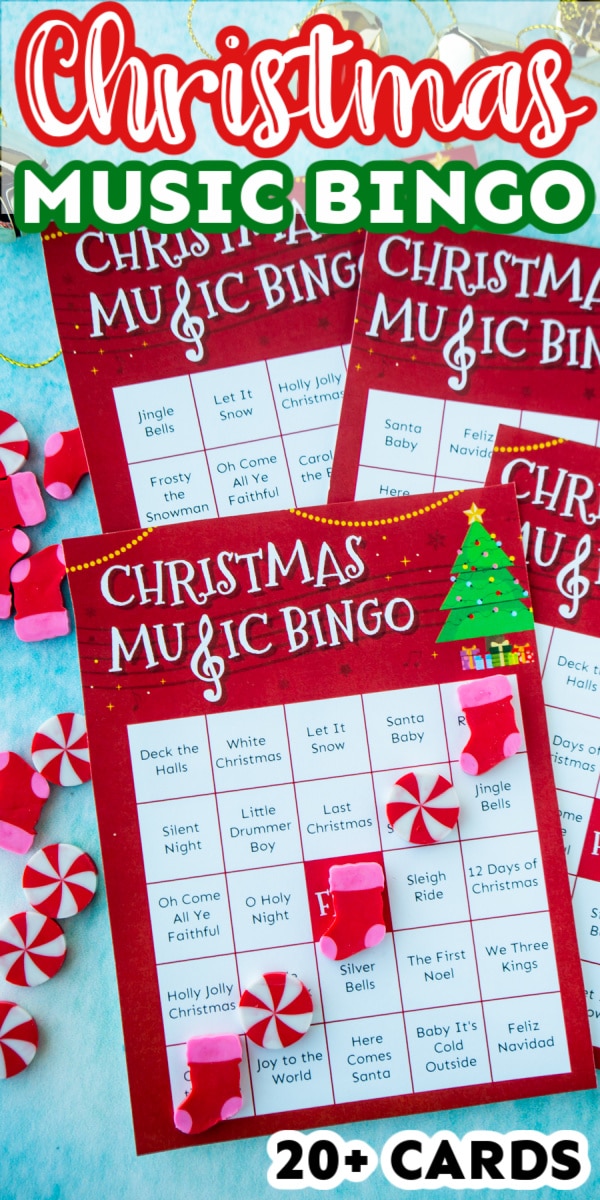 Free Printable Christmas Music Bingo Cards - Play Party Plan