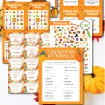 Free Printable Thanksgiving Bingo Game (20 Cards) - Play Party Plan