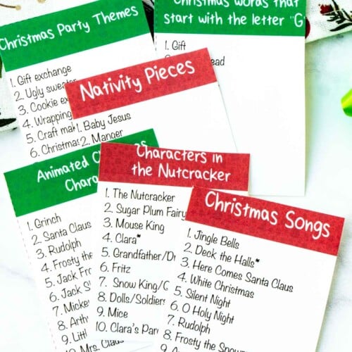 Free Printable Christmas Scattergories Game - Play Party Plan