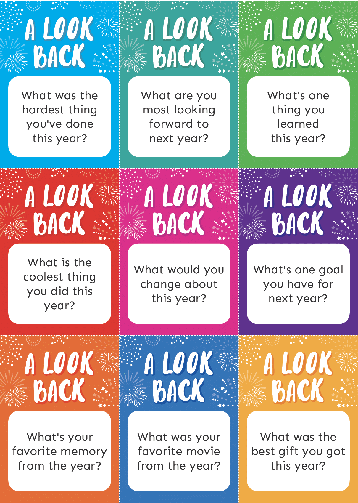 Free Printable New Year Questions - 56