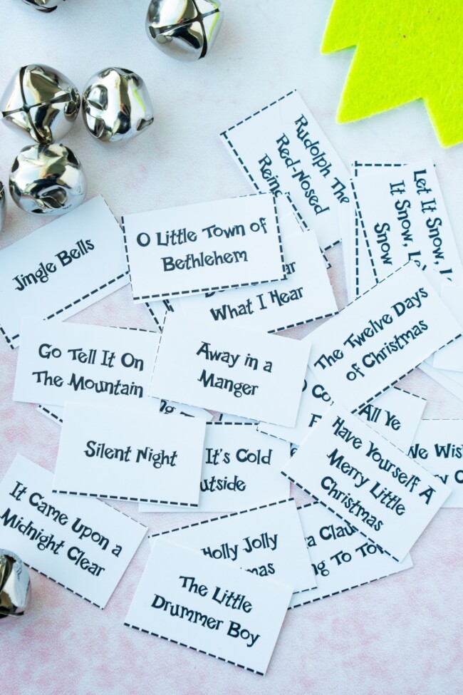 3 Christmas Name That Tune Games Free Printable - Play Party Plan