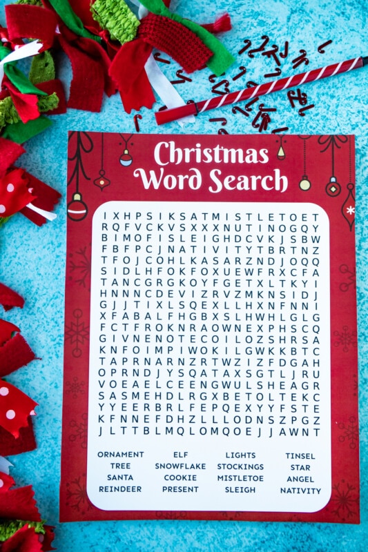 Christmas Word Search {Free Printable!} - Play Party Plan