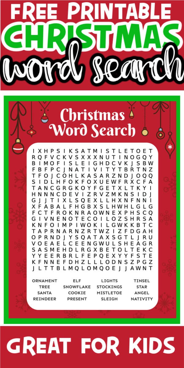Christmas Movie Word Search