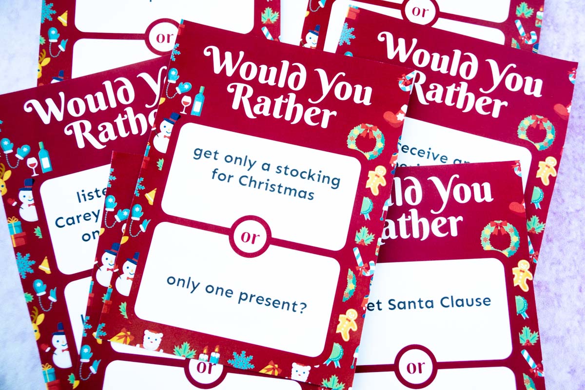 Christmas Would You Rather — Chicken Scratch N Sniff