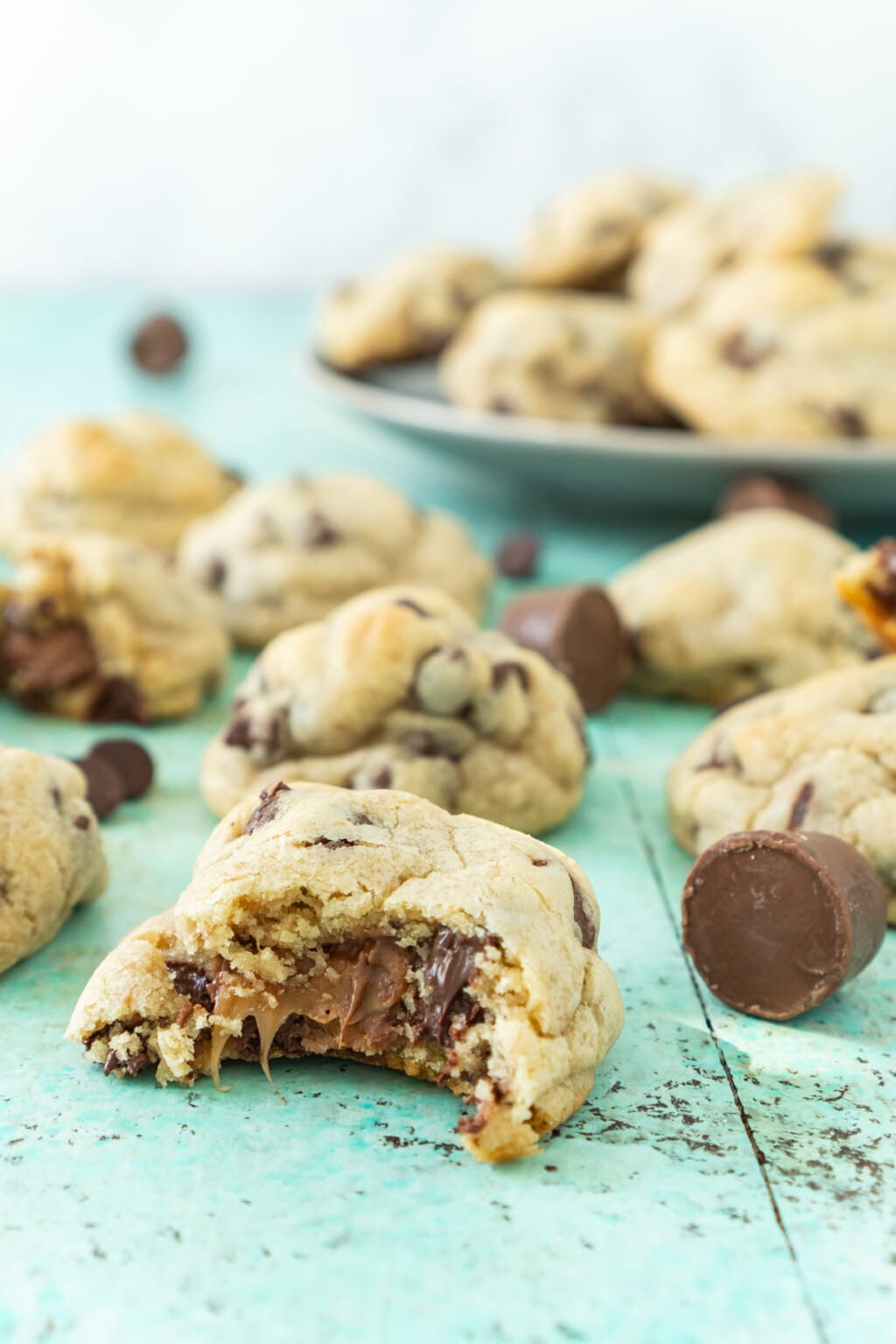 Chocolate Chip Rolo Cookies - Play Party Plan