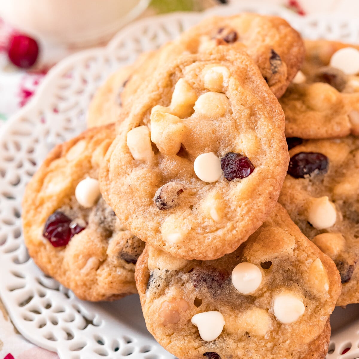 White Chocolate Cranberry Cookies