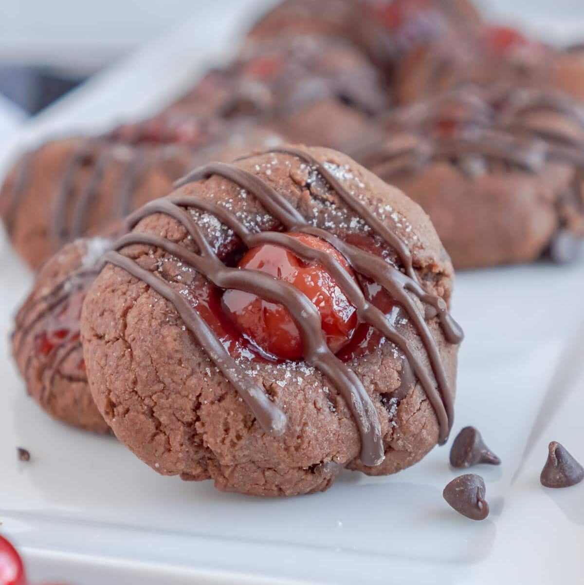 Homemade Chocolate Cherry Cookies