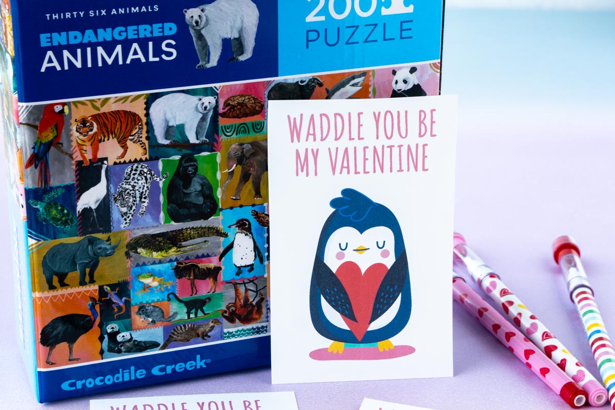 Free Printable Penguin Valentine Cards