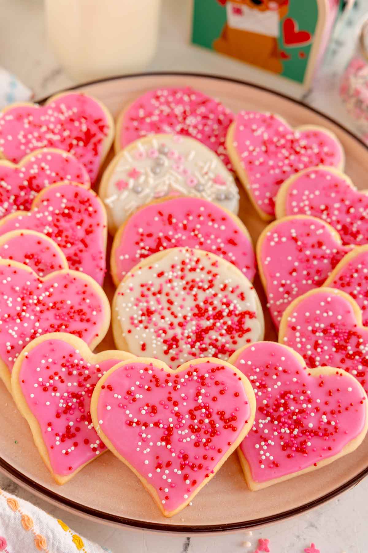 Valentine's Day sugar cookies 