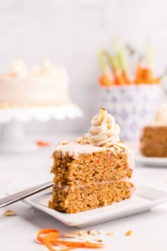 Carrot Cake with Cinnamon Cream Cheese Frosting - Play Party Plan