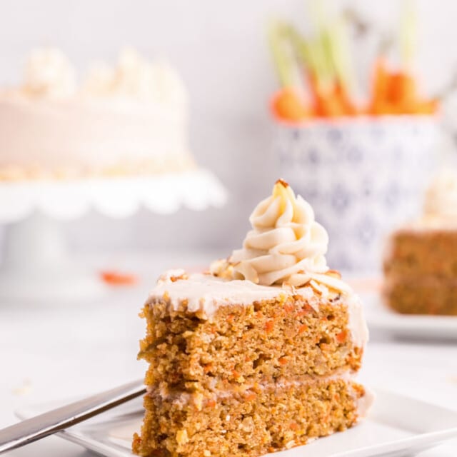 Carrot Cake with Cinnamon Cream Cheese Frosting - Play Party Plan