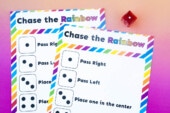 Printable Skittles Dice Game (Chase the Rainbow) - Play Party Plan