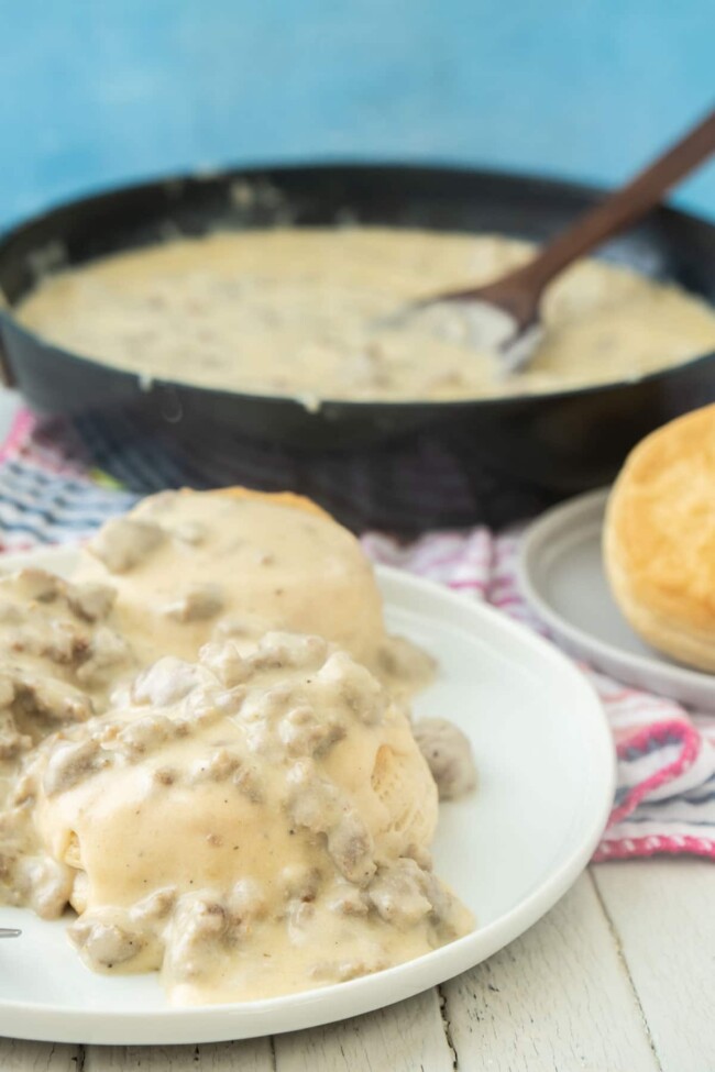 The Best White Sausage Gravy - Play Party Plan