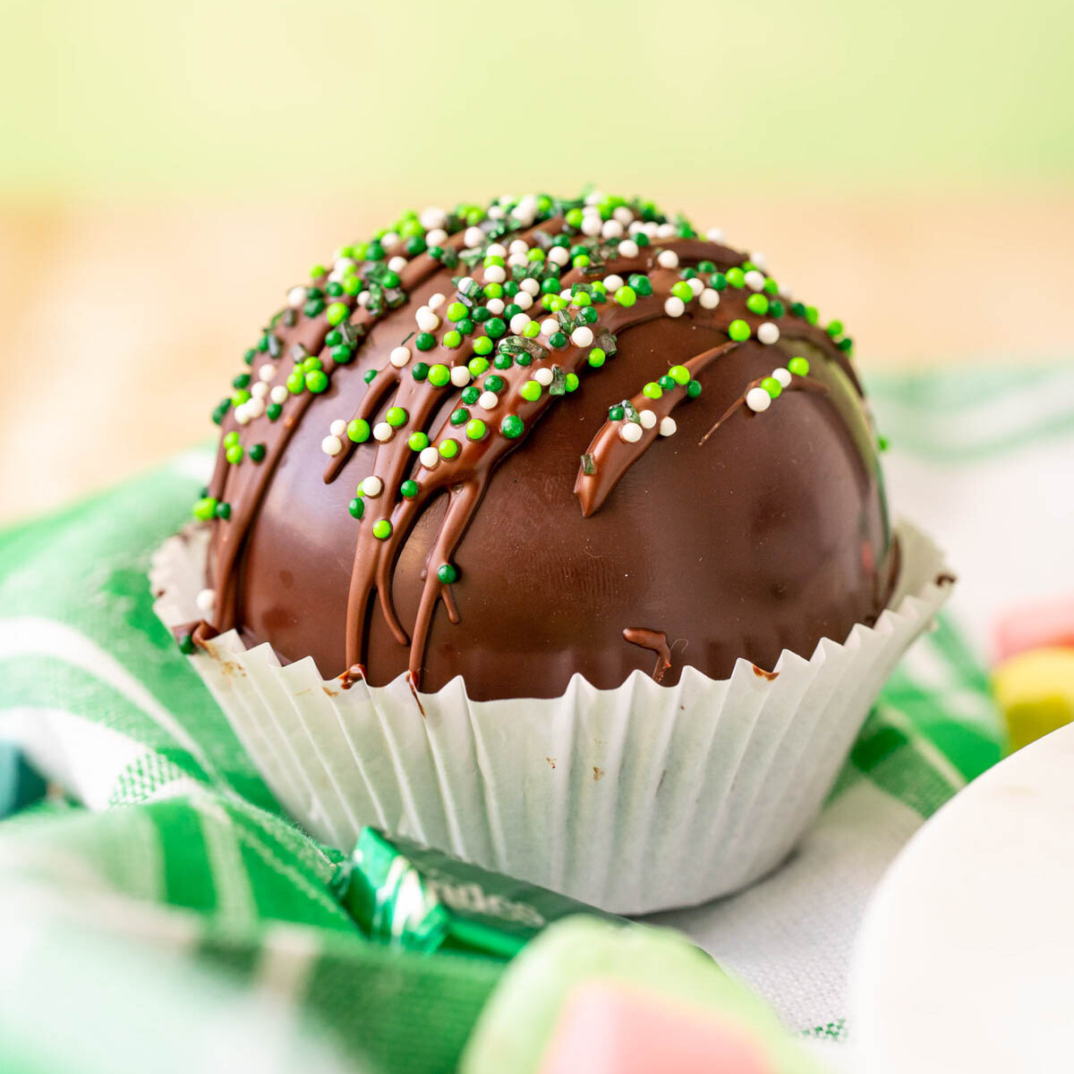 Mint Hot Chocolate Bombs