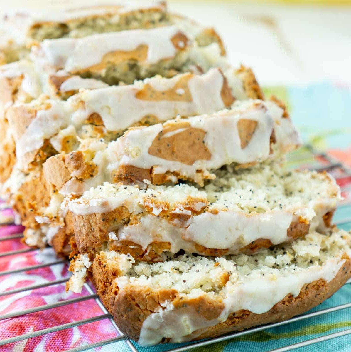 Easy Glazed Lemon Poppy Seed Bread