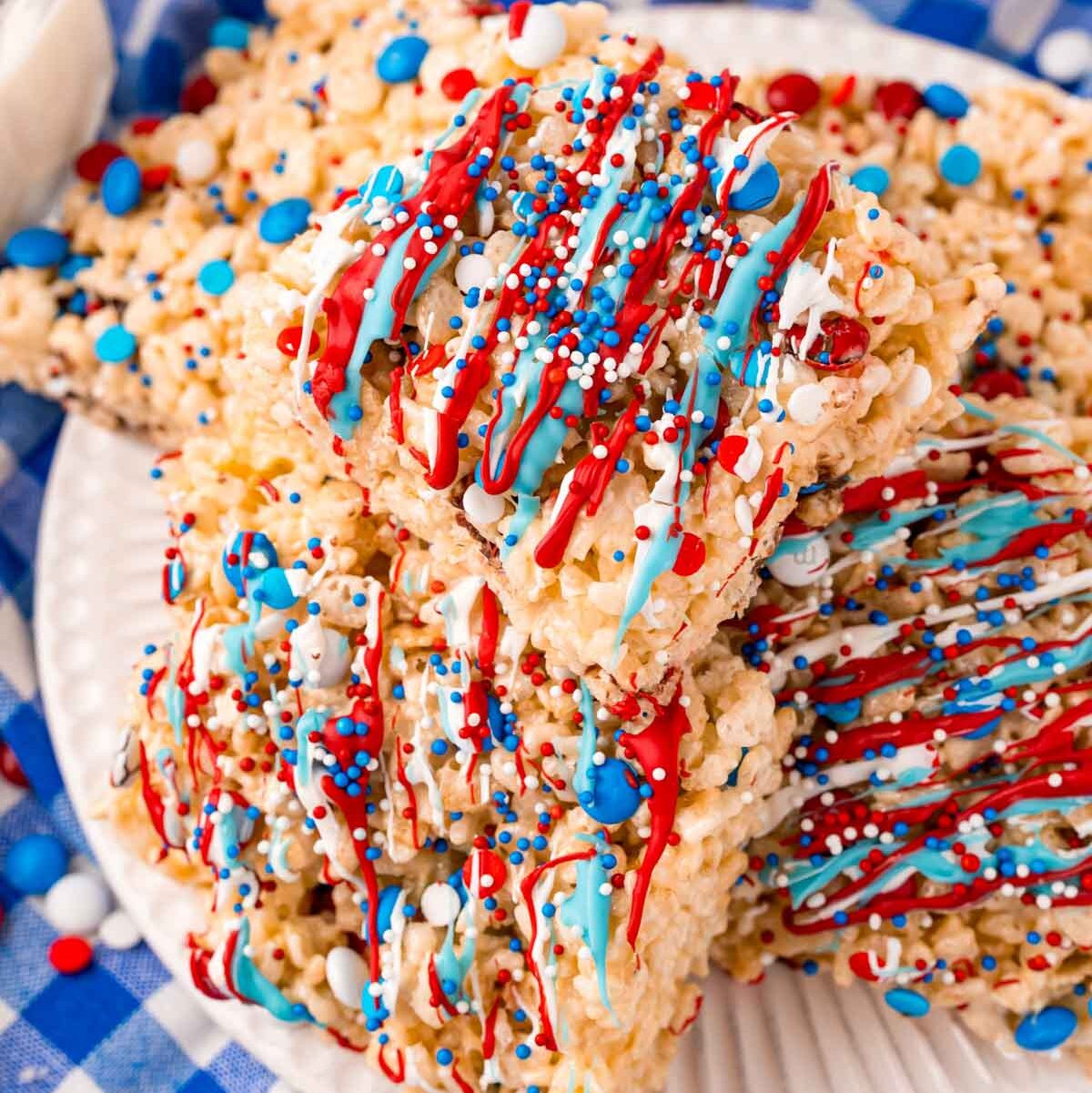 4th of July Rice Krispie Treats