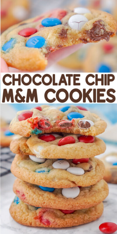 The BEST Chocolate Chip M M Cookies - 97