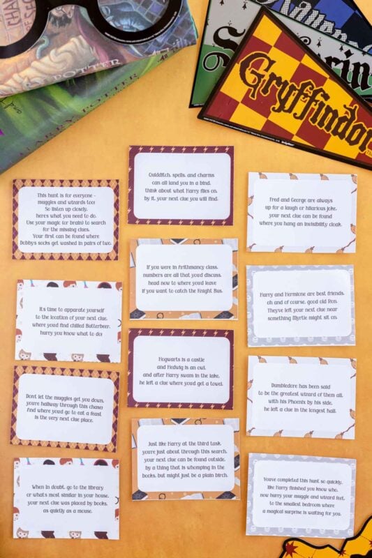 Free Printable Harry Potter Scavenger Hunt - Play Party Plan