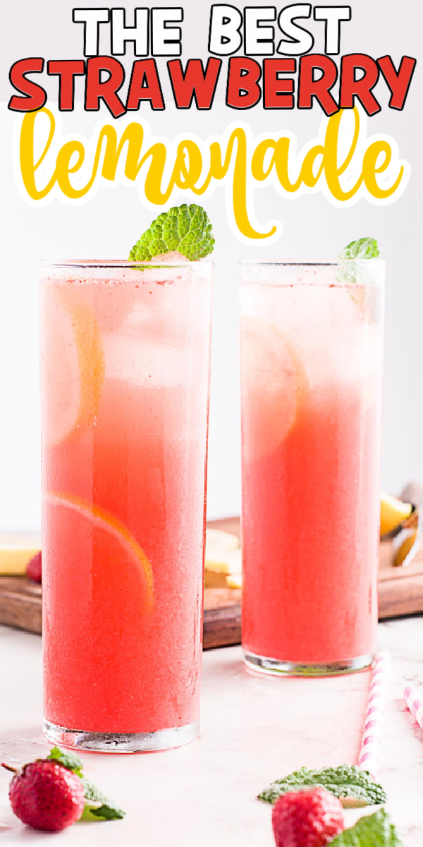 The Best Homemade Strawberry Lemonade Recipe - Play Party Plan