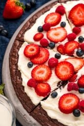 The Best Ever Brownie Fruit Pizza - Play Party Plan