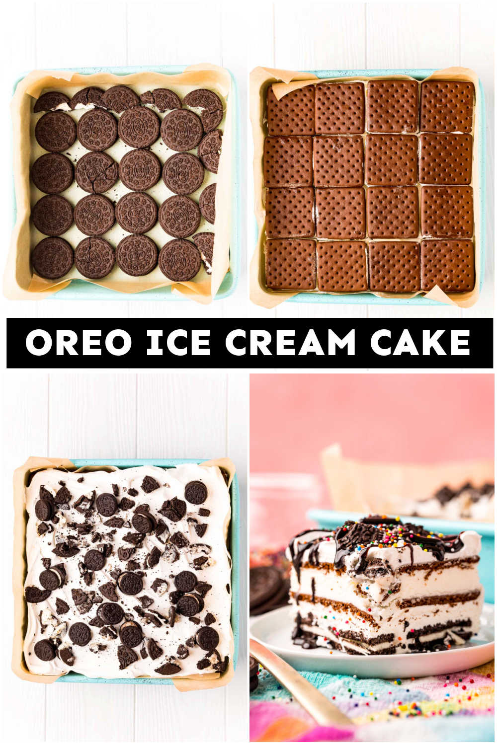 Easy 3-Ingredient Oreo Ice Cream Cake - Play Party Plan