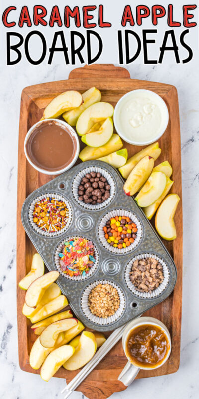 The Best Caramel Apple Board and Topping Ideas - 68