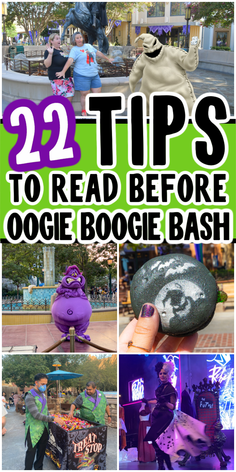 Collage of images of Oogie Boogie Bash