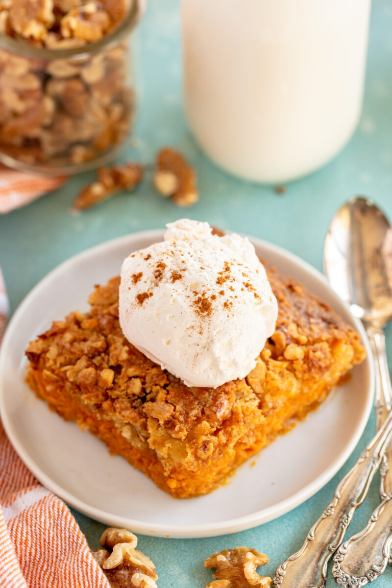 The Best Pumpkin Crunch Cake Recipe (with VIDEO) - Play Party Plan