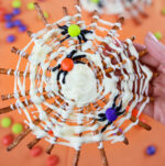 Easy Chocolate Spider Web Pretzels for Halloween - Play Party Plan