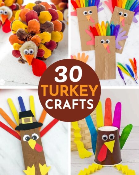 30 Simple Turkey Crafts for Kids - Play Party Plan